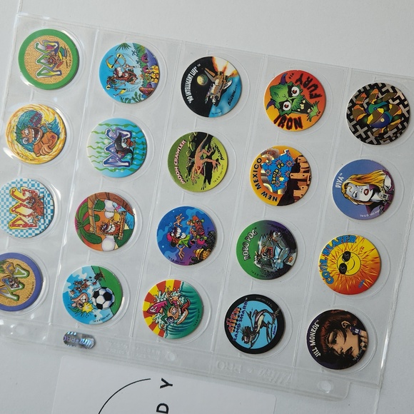 Pogs Pog various 20 Pieces | 90s 80s games - Picture 2 of 3